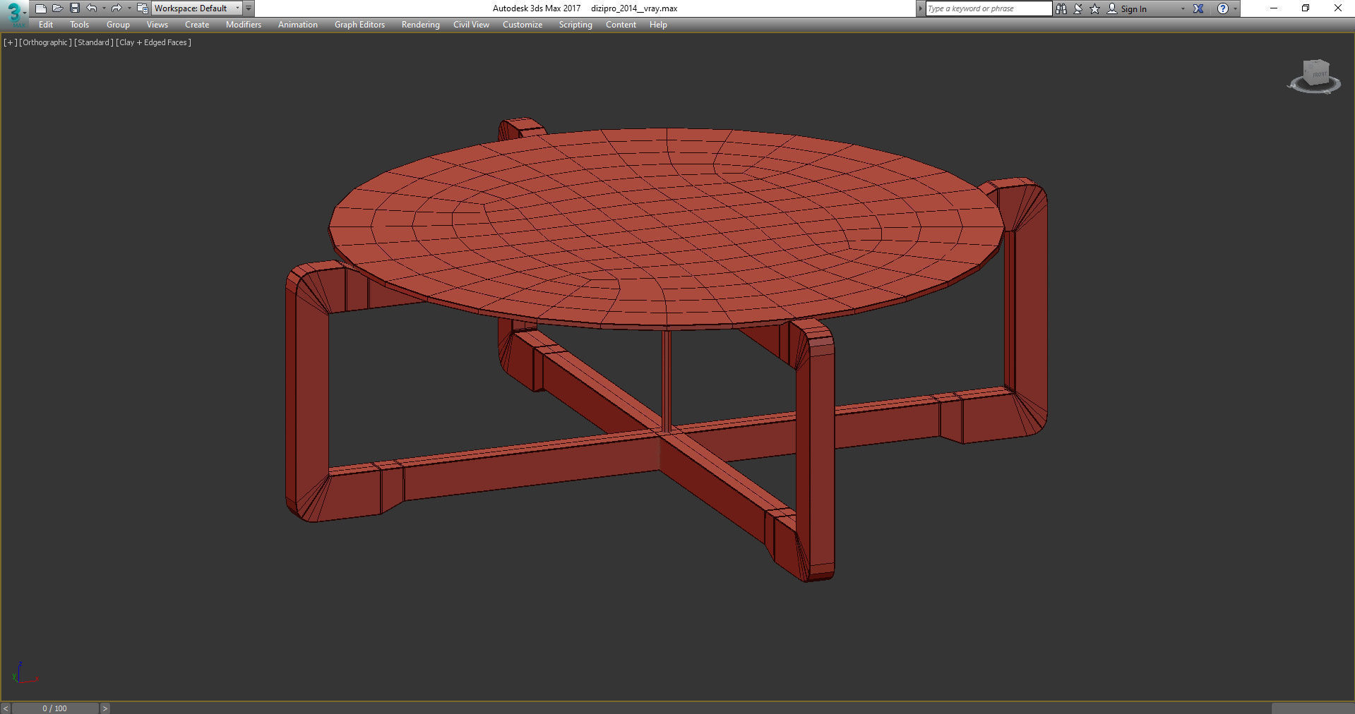 Black Tie MANOLO COFFEE TABLE 3d model Low-poly 3D model_3