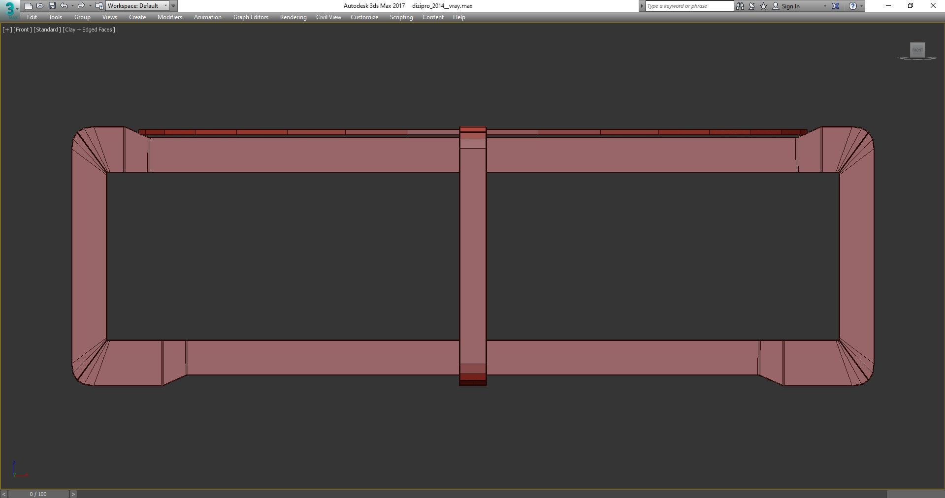 Black Tie MANOLO COFFEE TABLE 3d model Low-poly 3D model_2