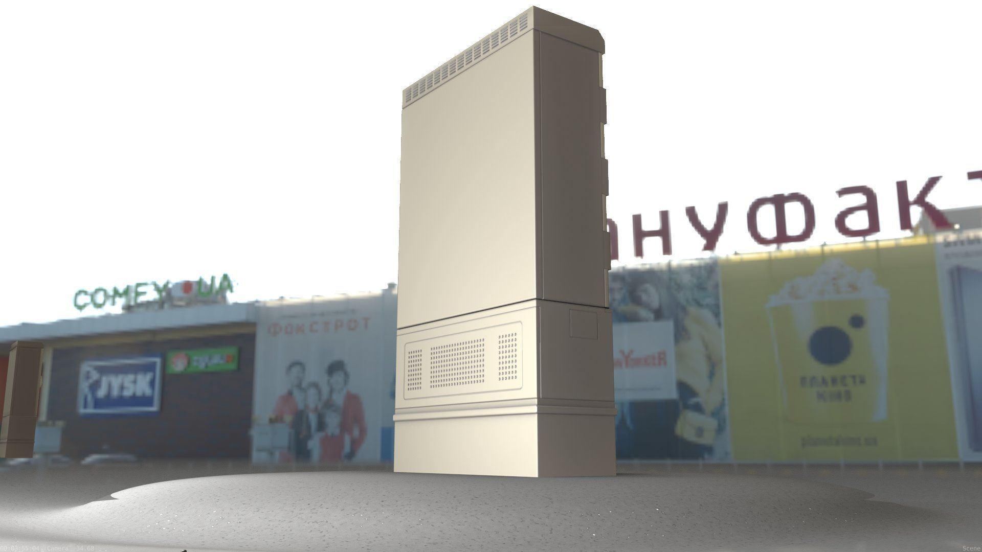 Electrical Distribution Cabinet 57 Low-poly 3D model_44