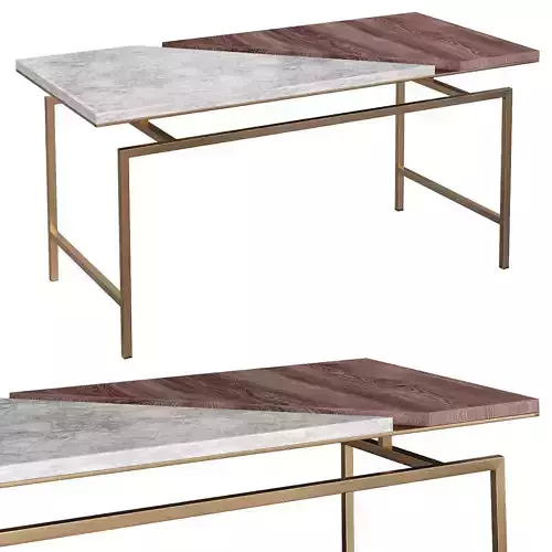 Mati SNAER BROWN COFFEE TABLE 3d model