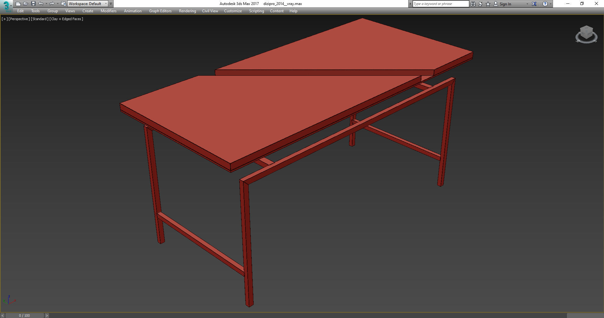 Mati SNAER BROWN COFFEE TABLE 3d model Low-poly 3D model_2