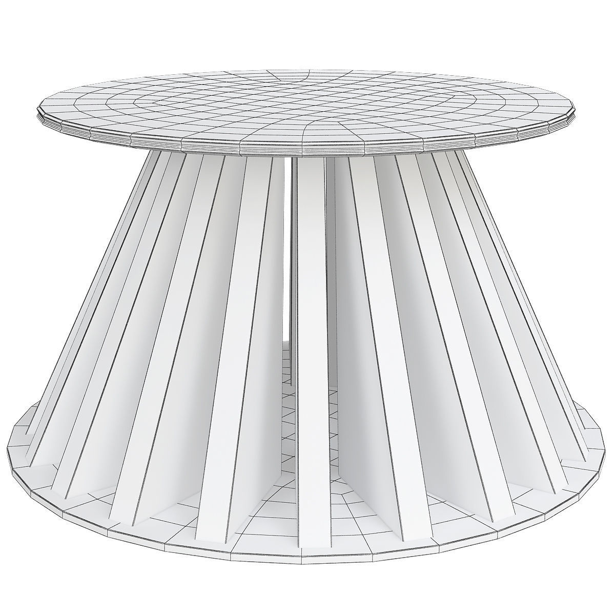 Cipriani Homood MEDIUM MARBLE COFFEE TABLE 3d model Low-poly 3D model_1