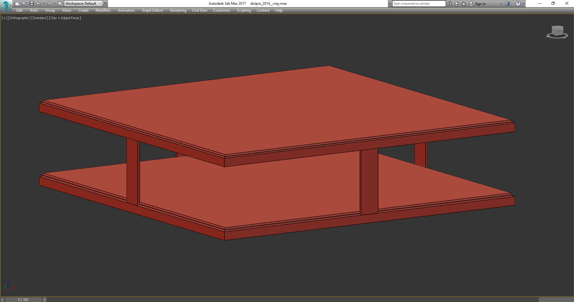 Longhi LAYER COFFEE TABLE BY ALESSANDRO LA SPADA 3d model Low-poly 3D model_3