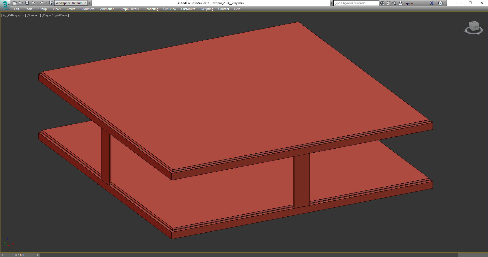 Longhi LAYER COFFEE TABLE BY ALESSANDRO LA SPADA 3d model Low-poly 3D model_2