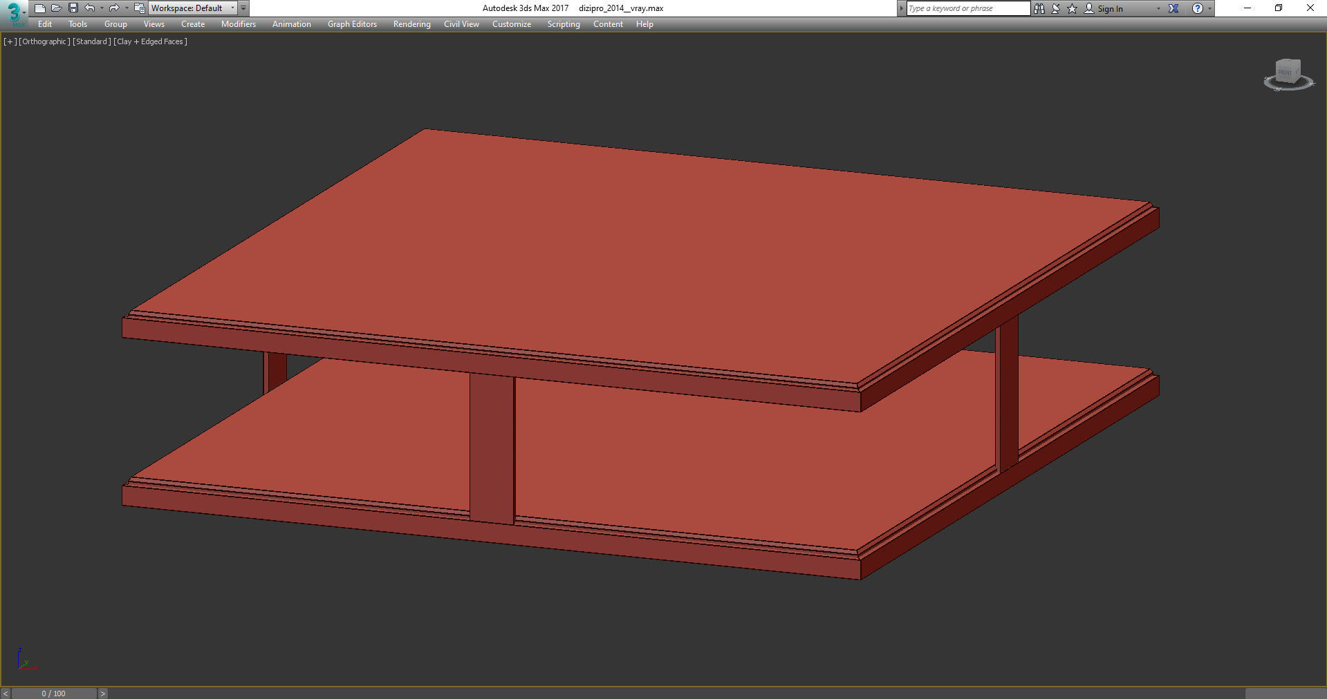 Longhi LAYER COFFEE TABLE BY ALESSANDRO LA SPADA 3d model Low-poly 3D model_4