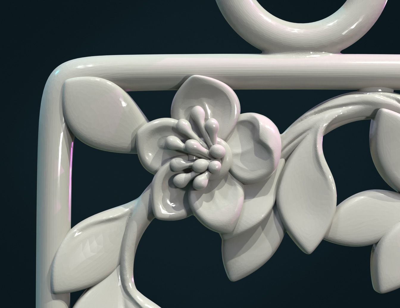 Bird pendant 3D print model_4