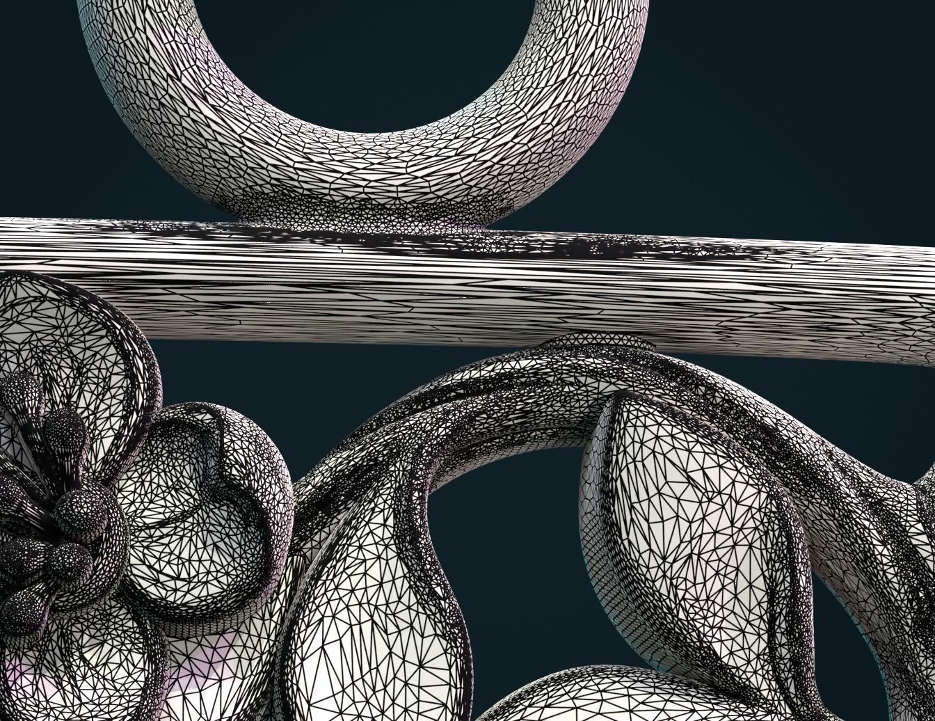 Bird pendant 3D print model_12