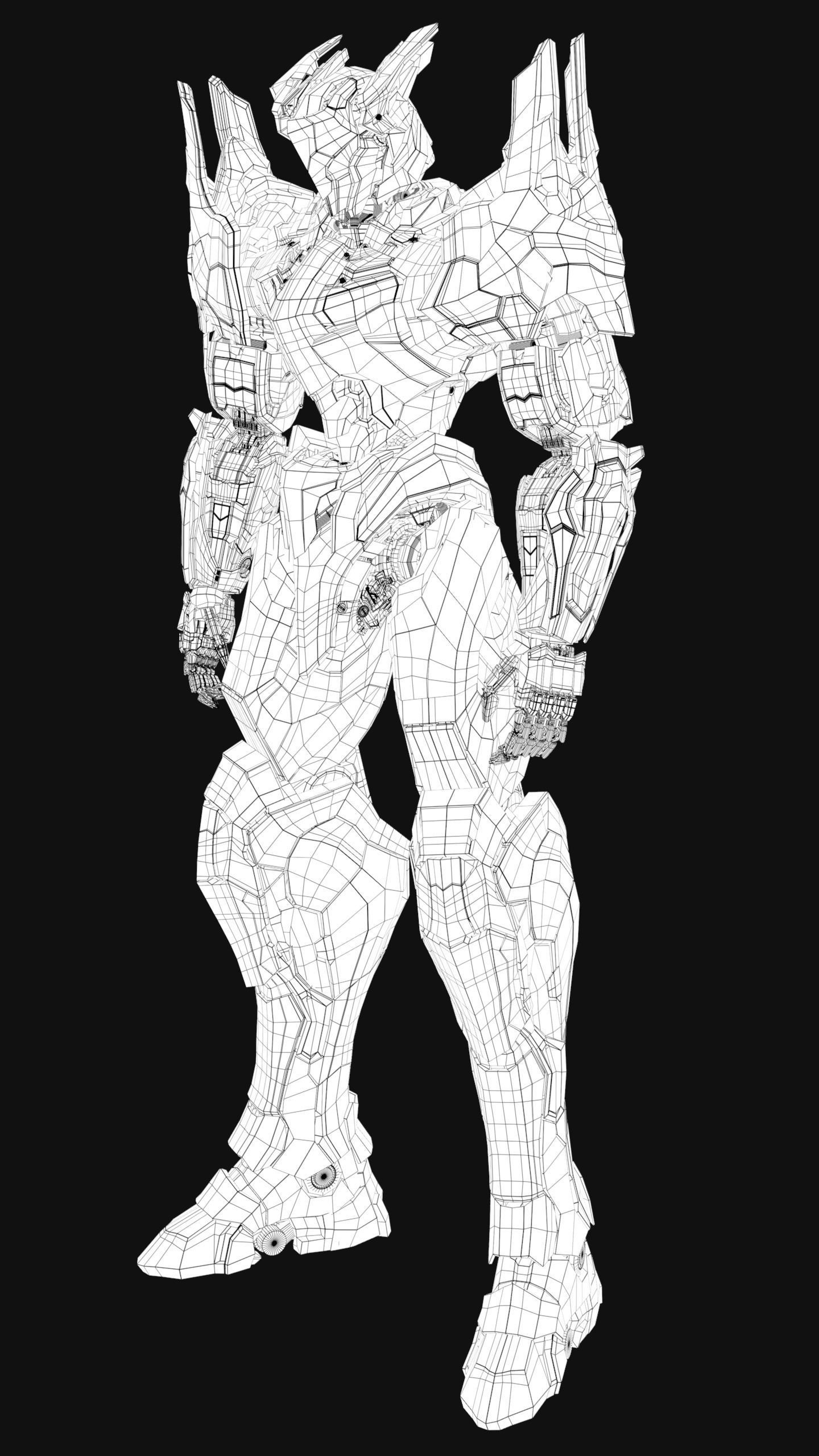 Mordred Low-poly 3D model_21