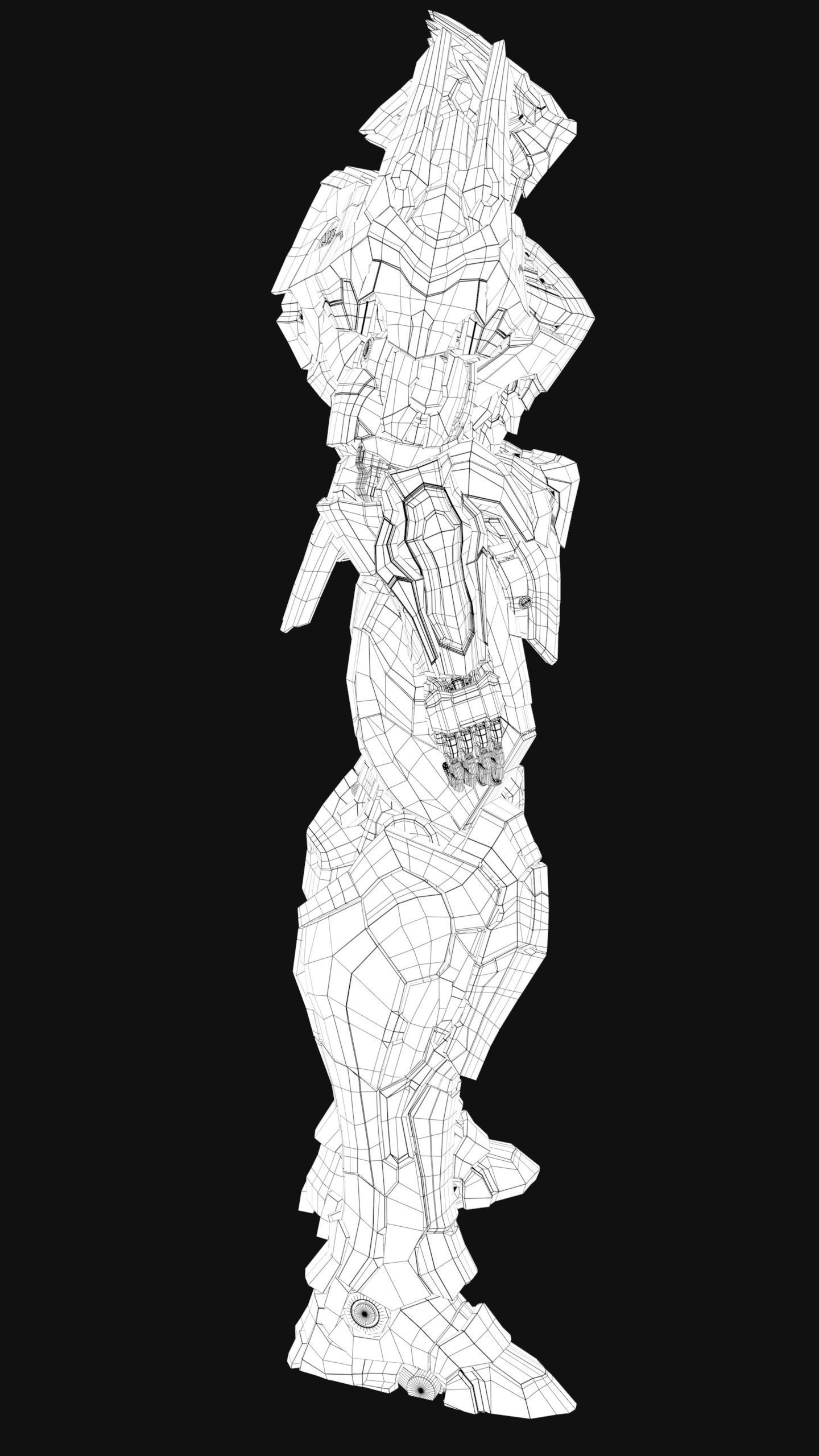 Mordred Low-poly 3D model_26