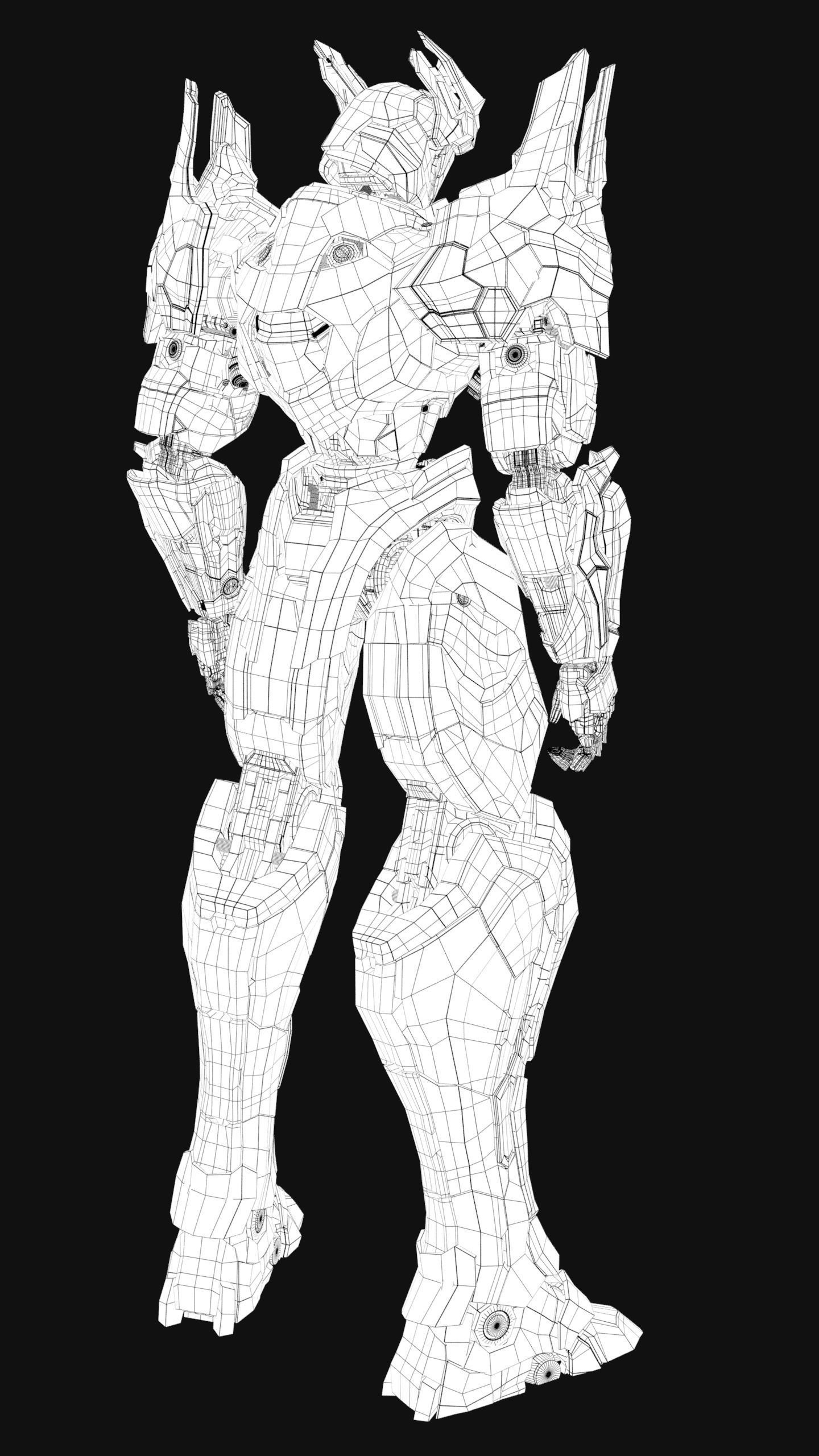 Mordred Low-poly 3D model_27