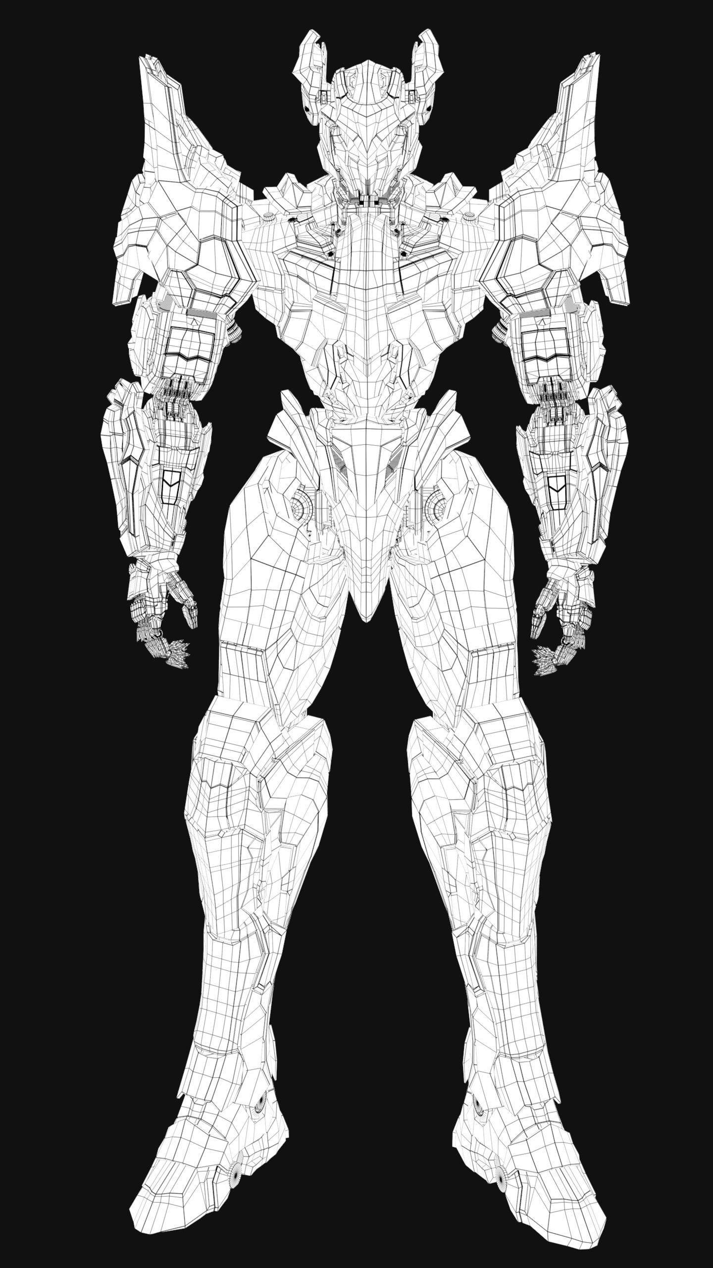 Mordred Low-poly 3D model_29