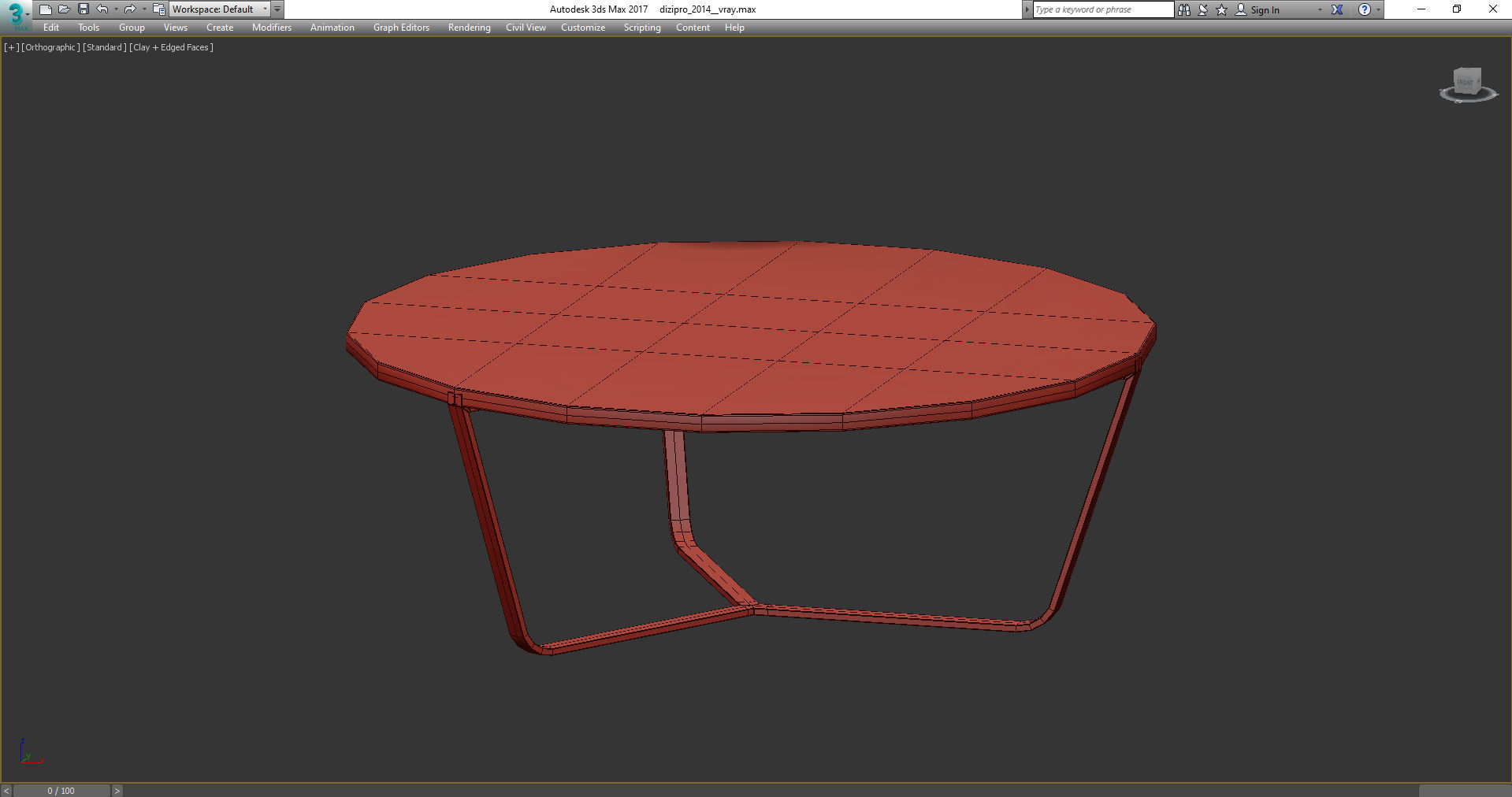 VG New Trend DOLOMITI NEW CALACATTA MARBLE COFFEE TABLE3d model Low-poly 3D model_4