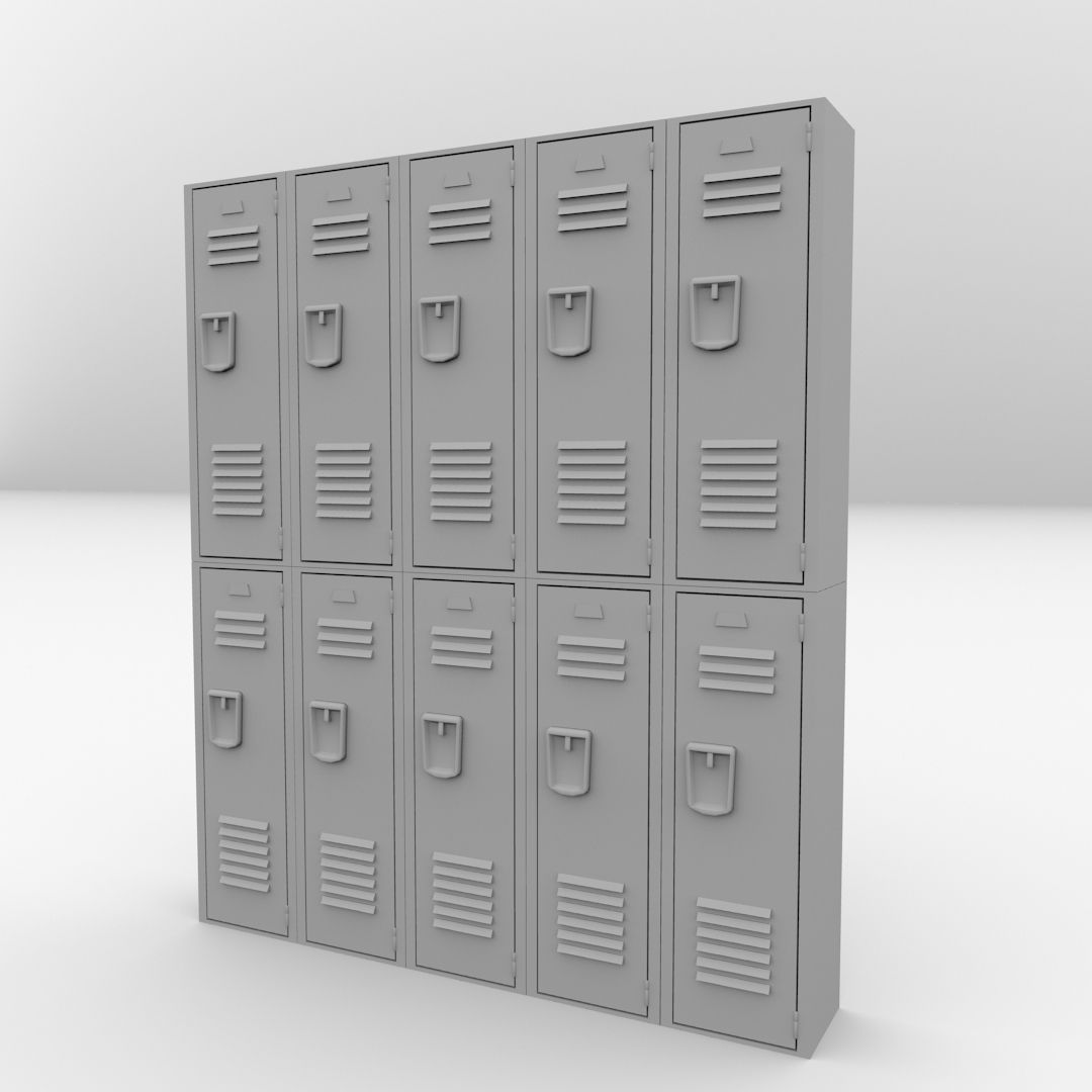 Locker V2 3D model_3