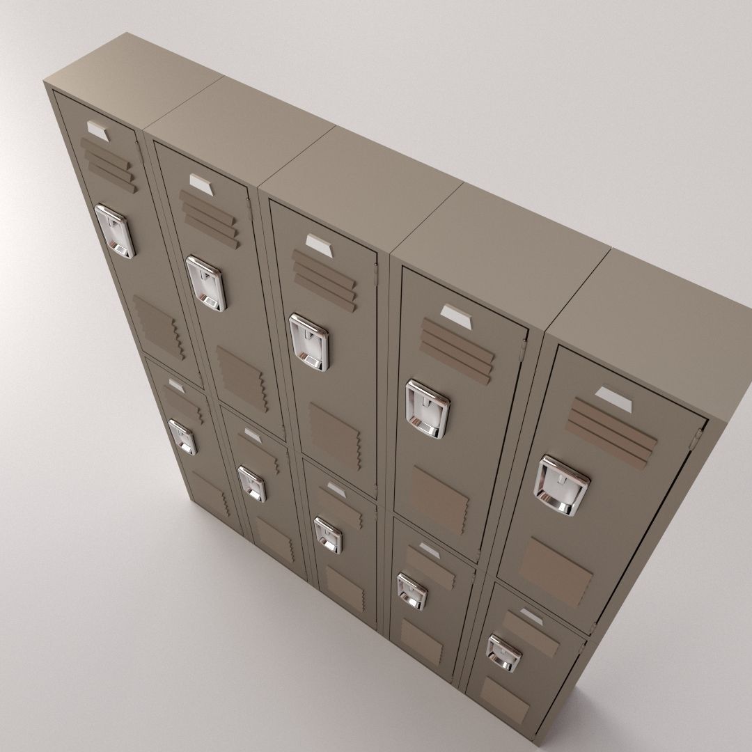 Locker V2 3D model_2