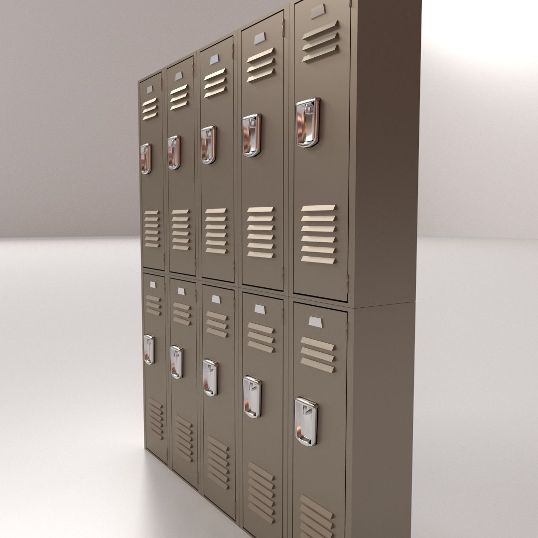 Locker V2 3D model_1
