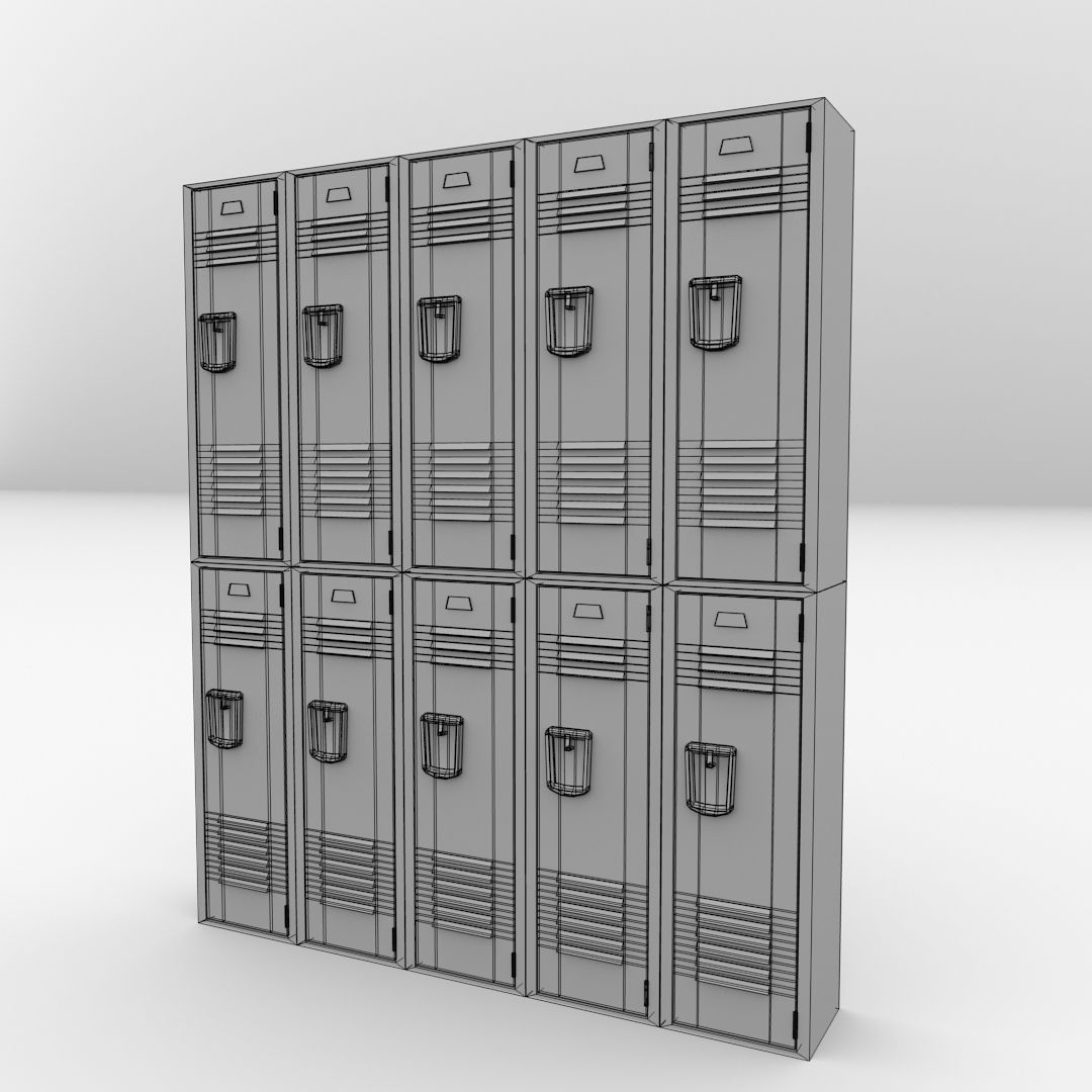 Locker V2 3D model_4