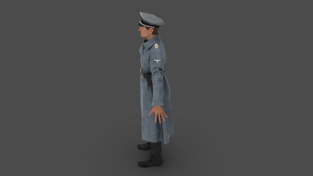 Herr Kommandant Low-poly 3D model_32