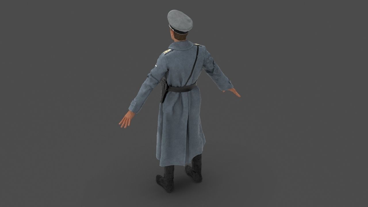 Herr Kommandant Low-poly 3D model_28