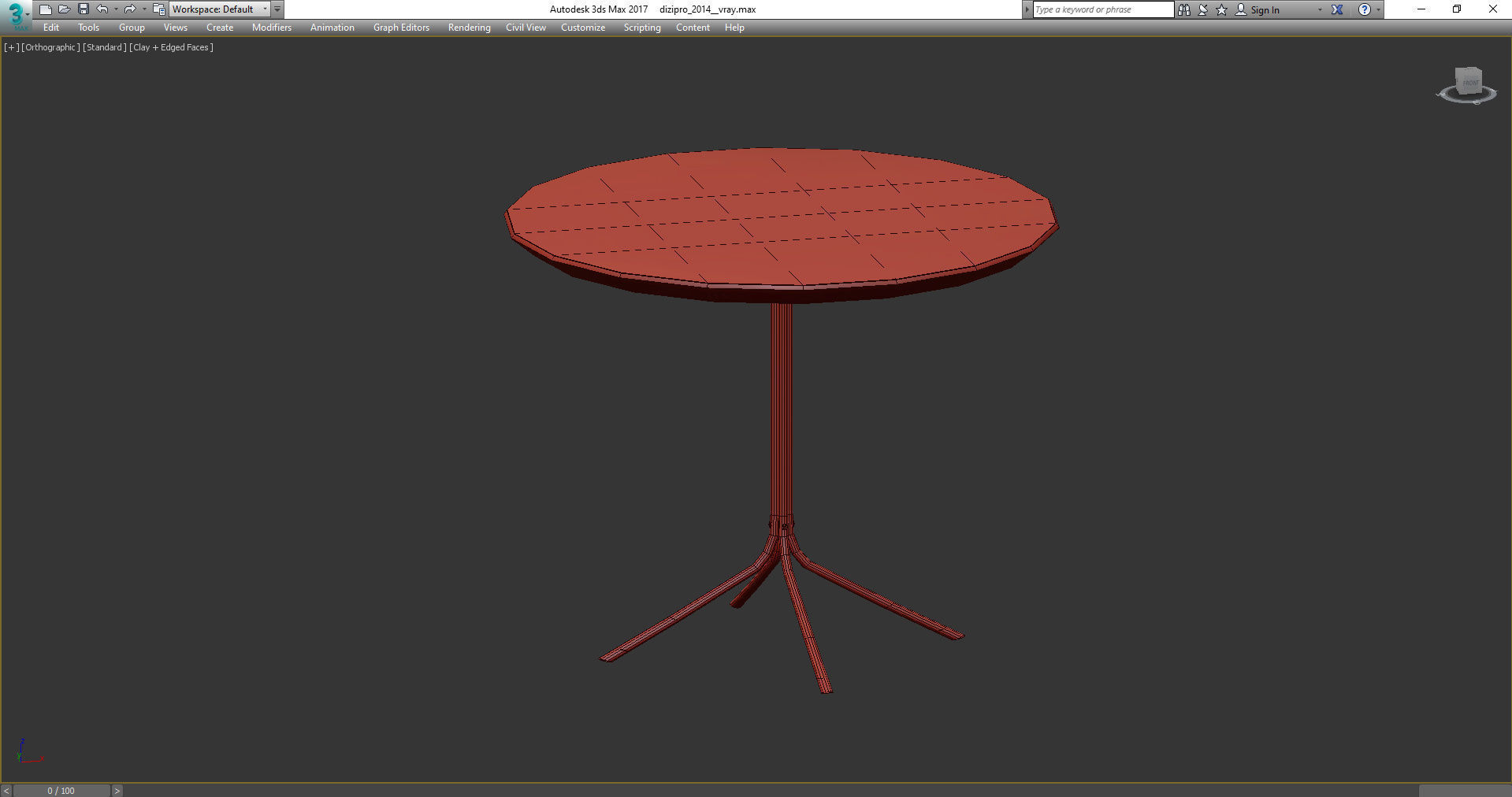 WALNUT GENIUS COFFEE TABLE 3d model Low-poly 3D model_3