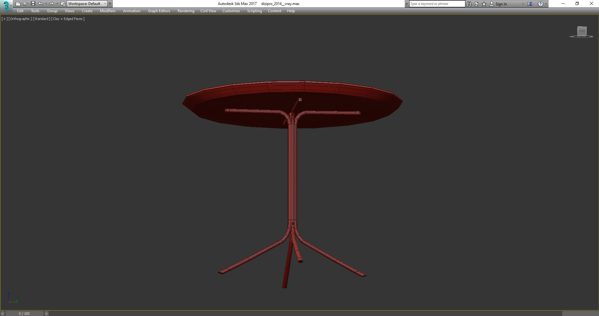 WALNUT GENIUS COFFEE TABLE 3d model Low-poly 3D model_4