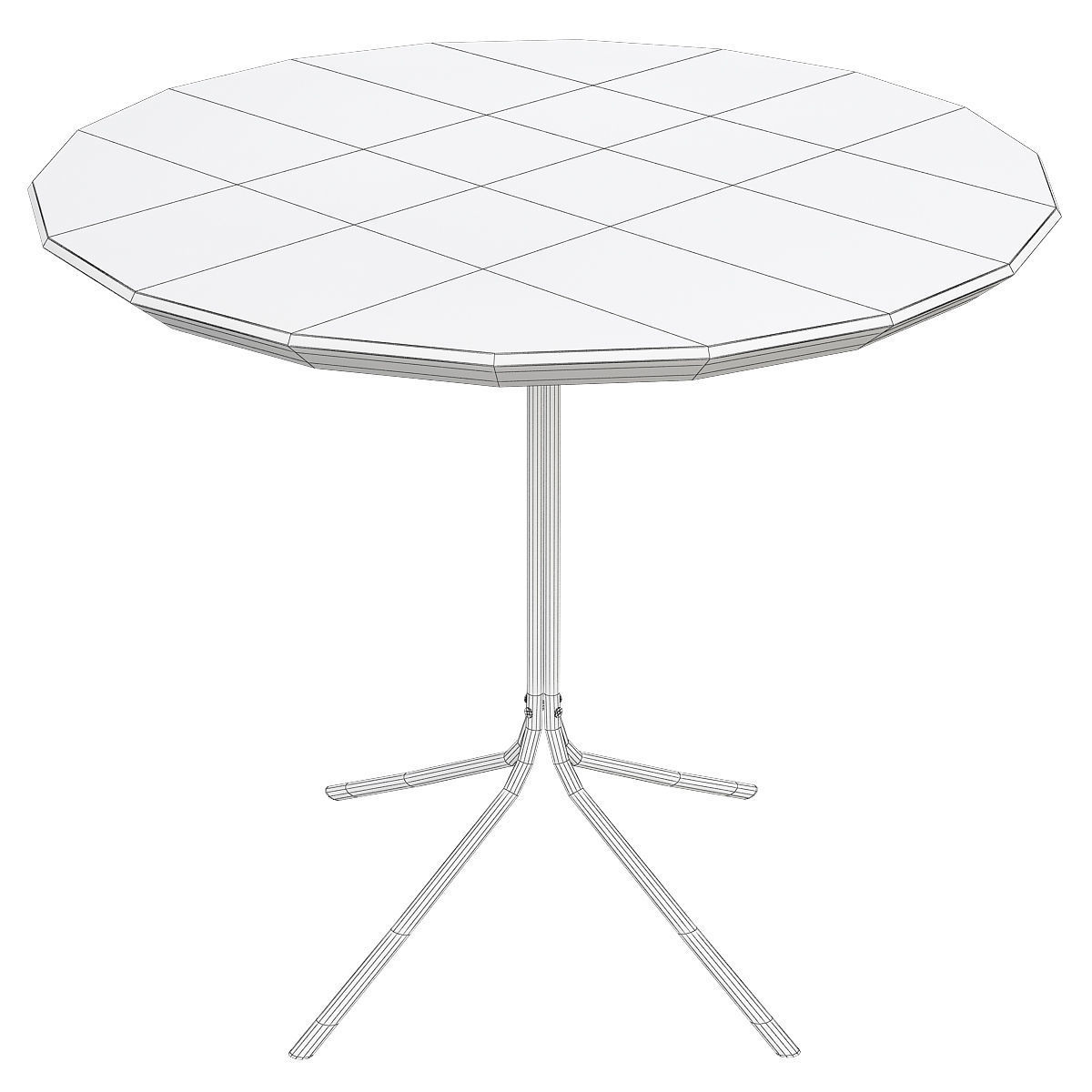 WALNUT GENIUS COFFEE TABLE 3d model Low-poly 3D model_1