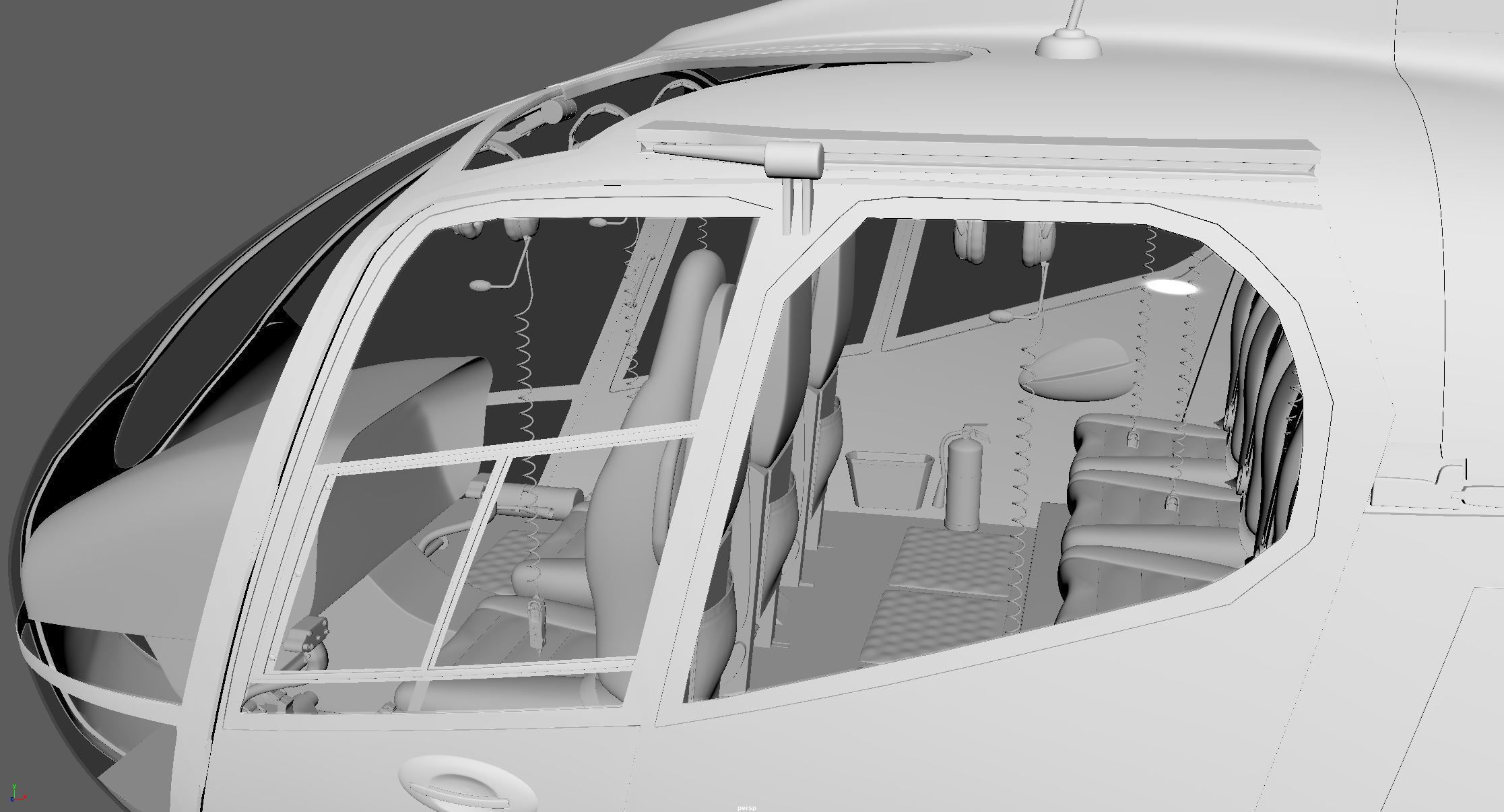 Helicopter - 3D model_6