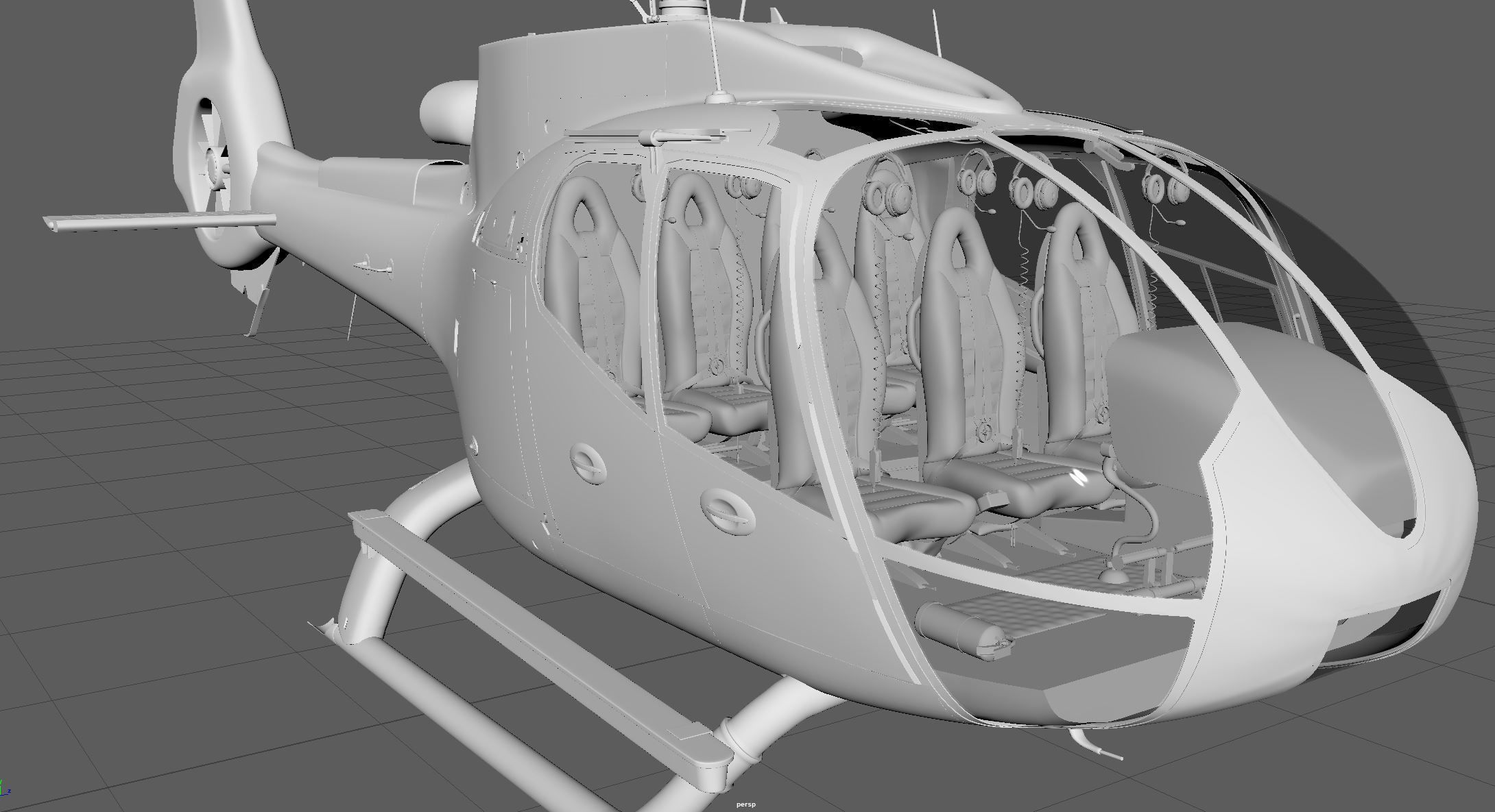 Helicopter - 3D model_1