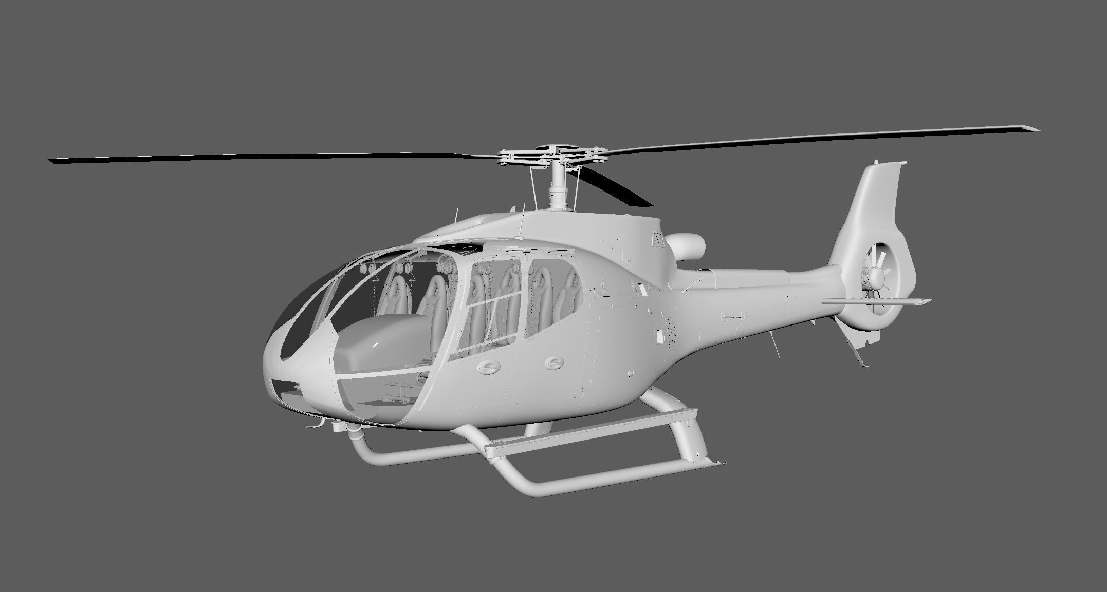 Helicopter - 3D model_2