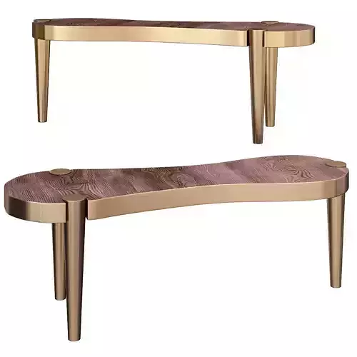 OTTAVIANO BRIAR WOOD COFFEE TABLE 3d model Low-poly 3D model