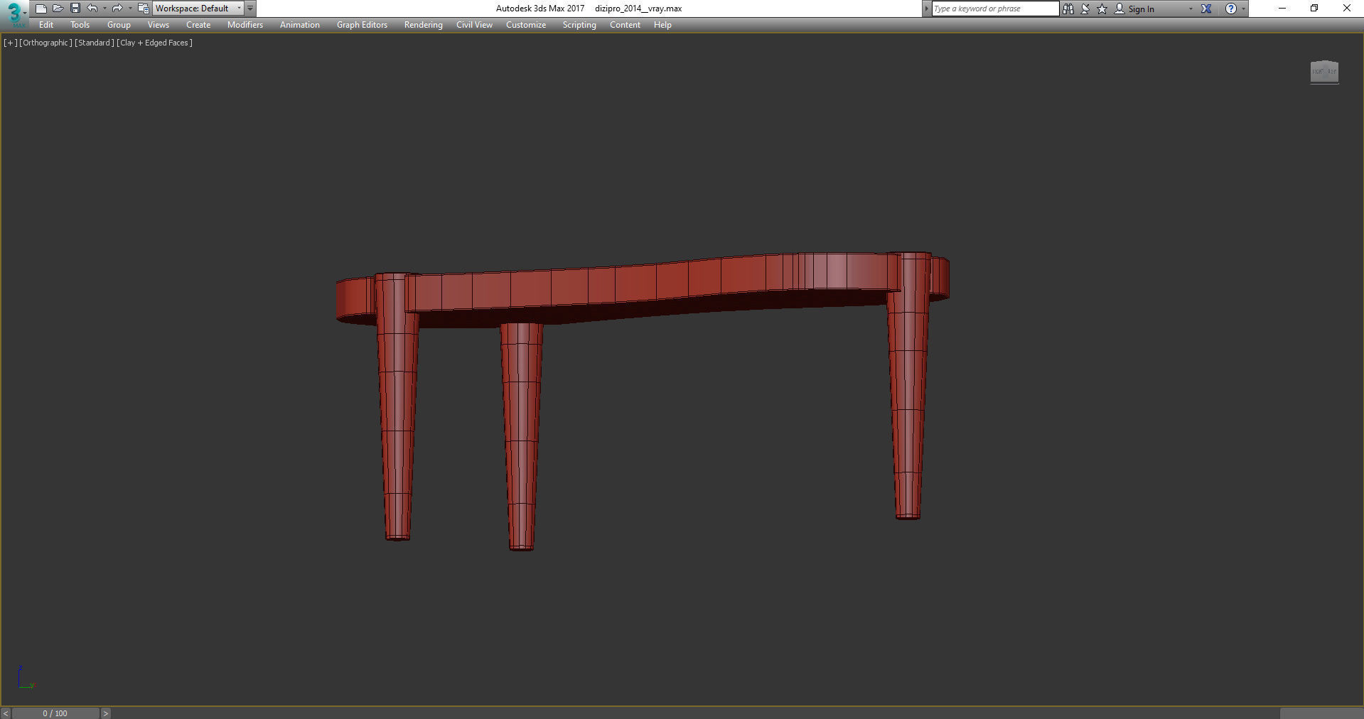 OTTAVIANO BRIAR WOOD COFFEE TABLE 3d model Low-poly 3D model_5