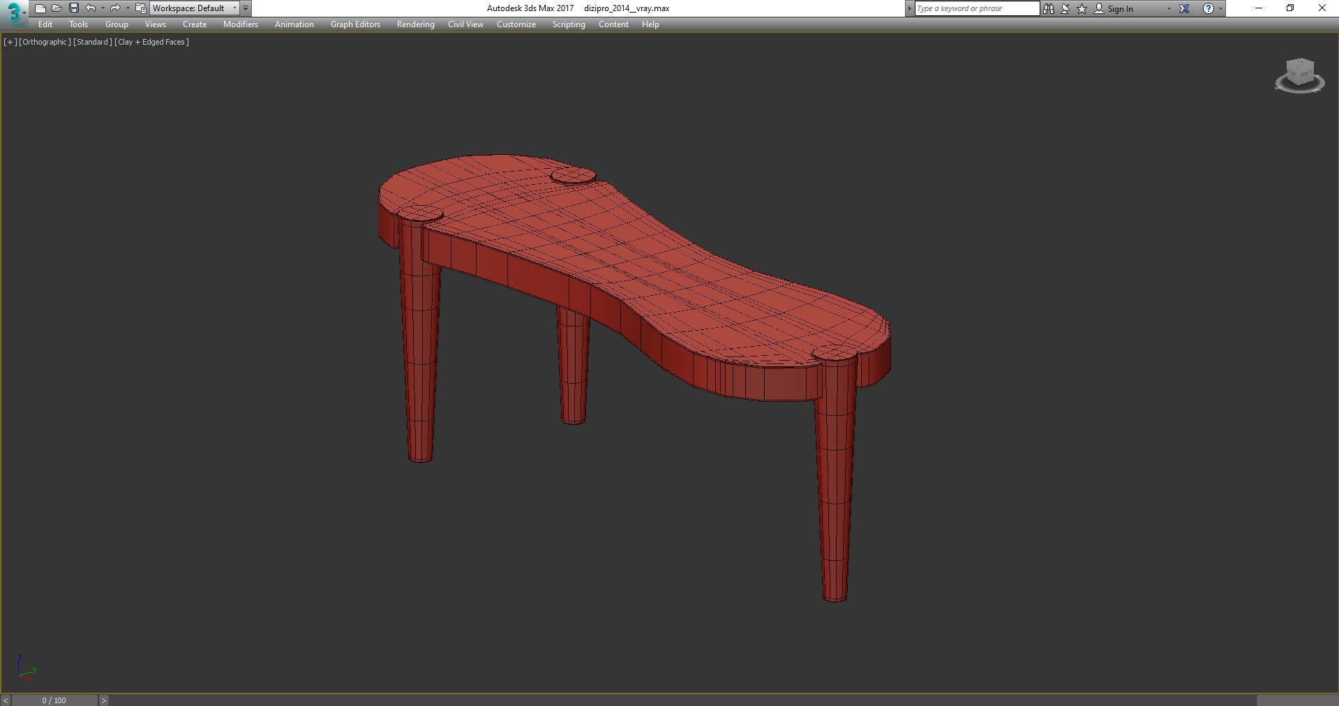 OTTAVIANO BRIAR WOOD COFFEE TABLE 3d model Low-poly 3D model_4