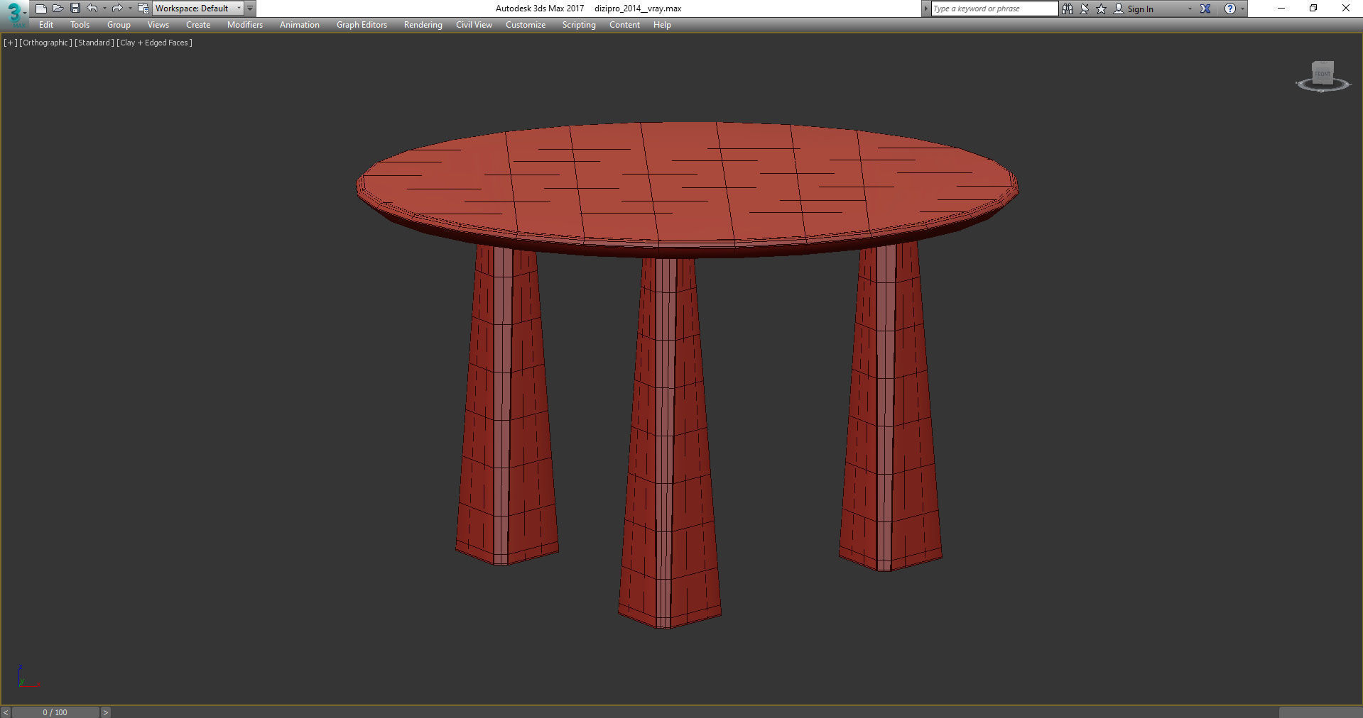 GRAVITY M TABLE 3d model Low-poly 3D model_3