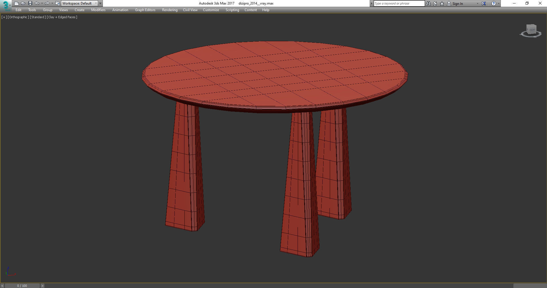 GRAVITY M TABLE 3d model Low-poly 3D model_2