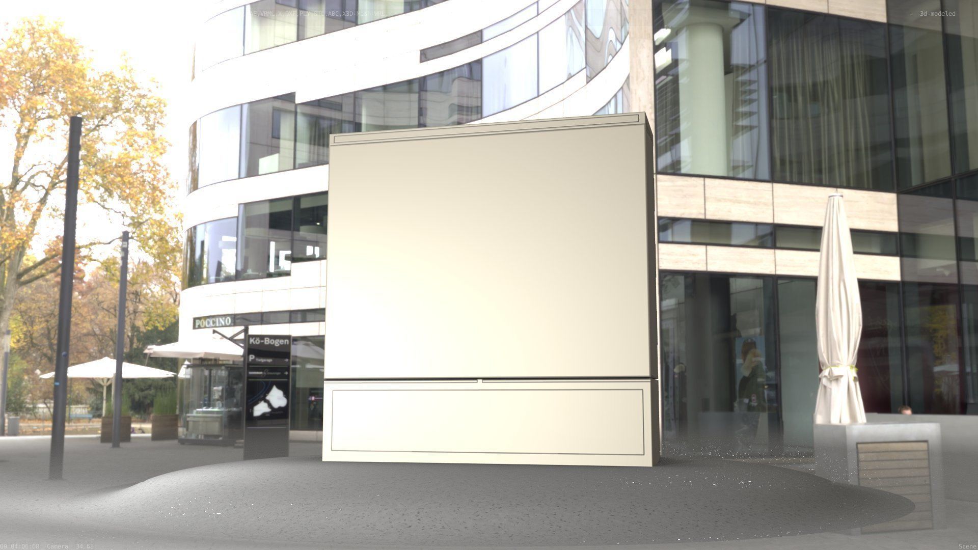 Electrical Distribution Cabinet 60 Low-poly 3D model_15