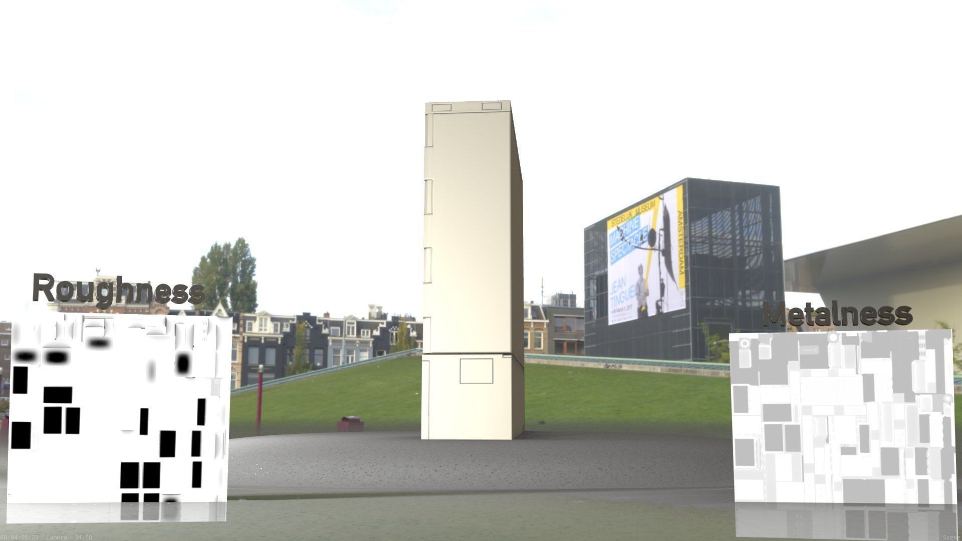 Electrical Distribution Cabinet 60 Low-poly 3D model_4