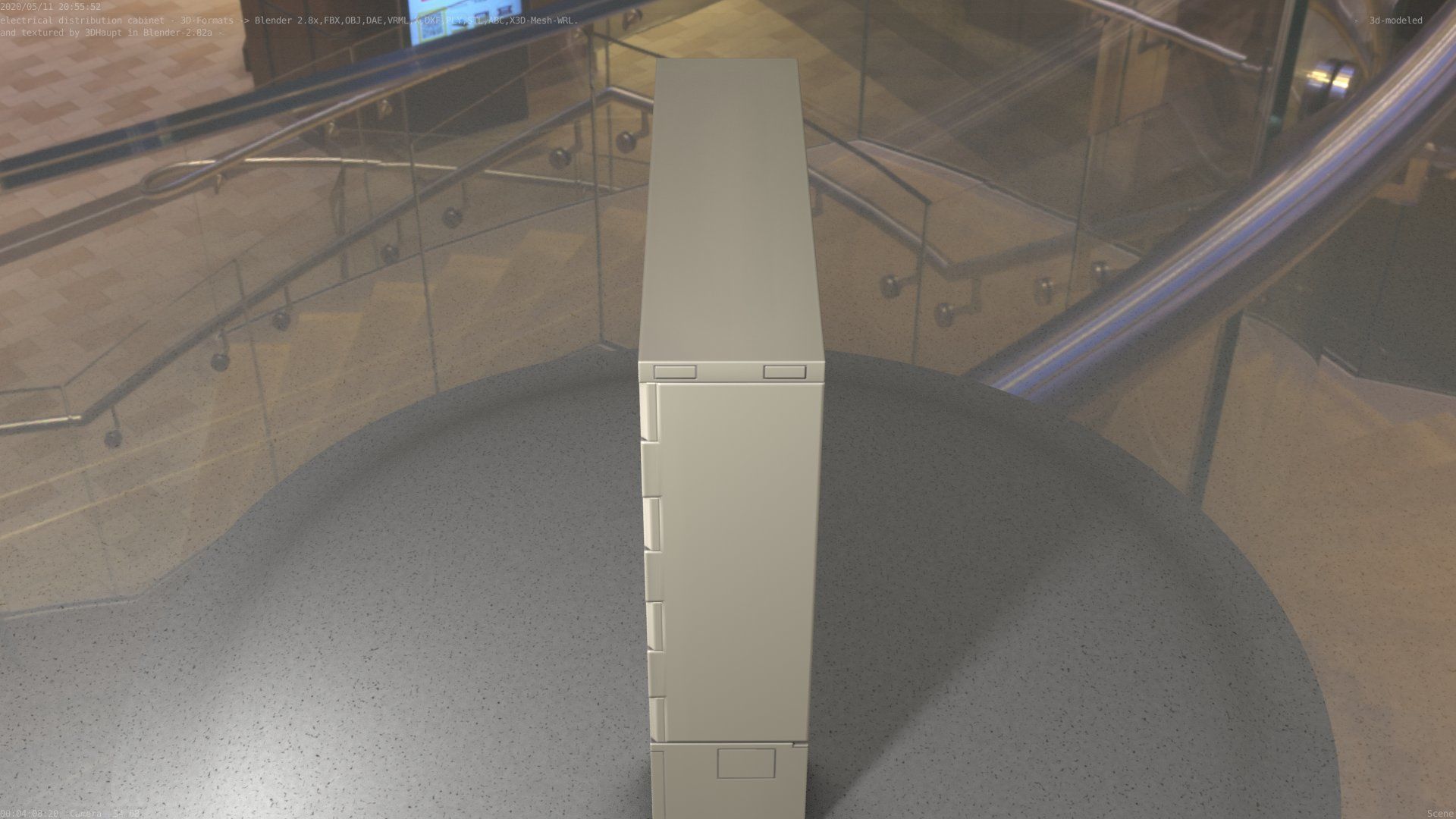 Electrical Distribution Cabinet 60 Low-poly 3D model_73