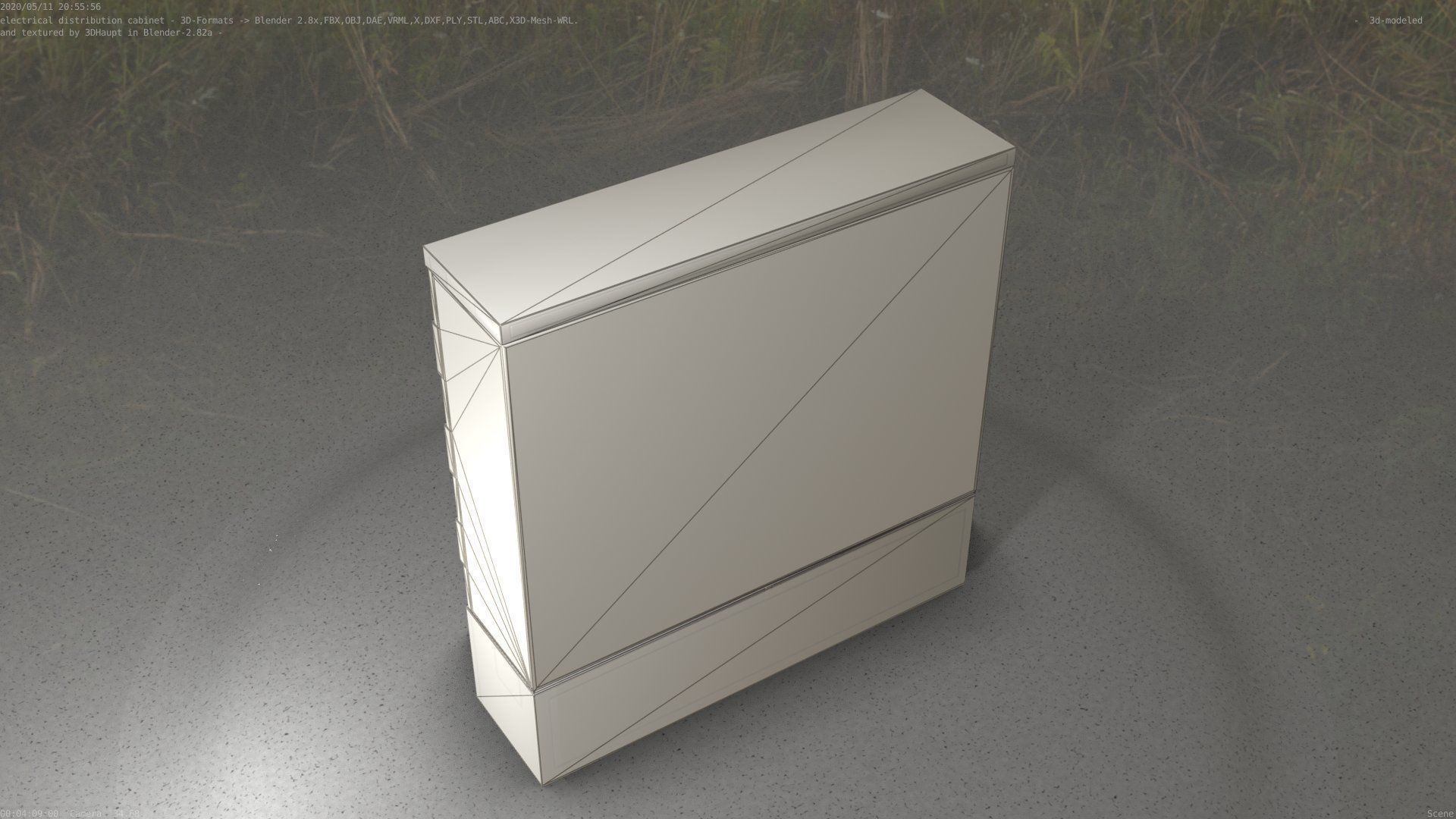 Electrical Distribution Cabinet 60 Low-poly 3D model_77