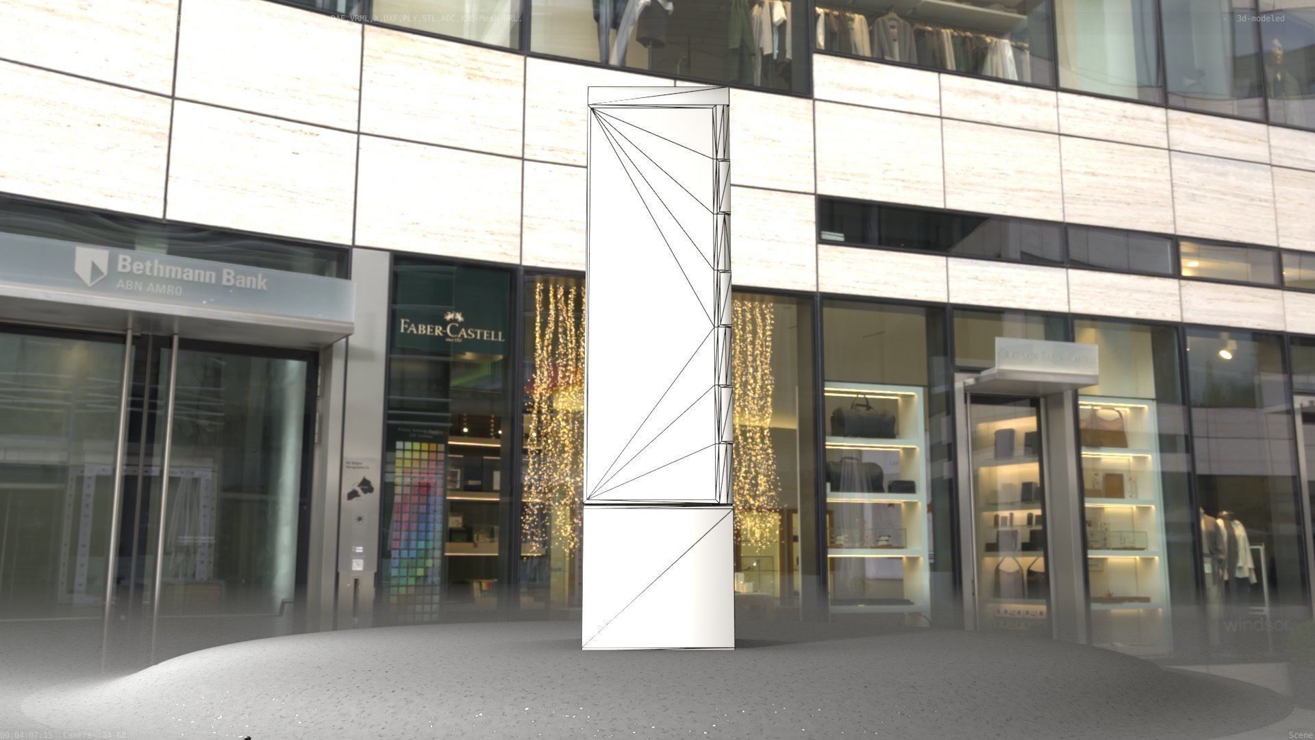 Electrical Distribution Cabinet 60 Low-poly 3D model_44