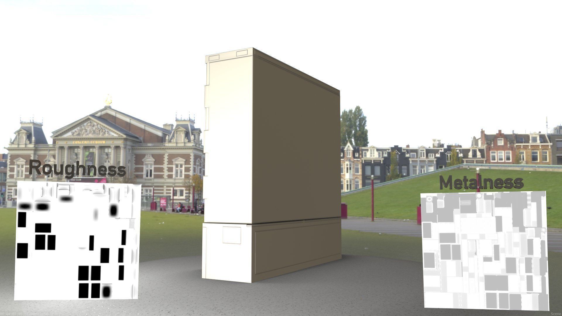 Electrical Distribution Cabinet 60 Low-poly 3D model_35