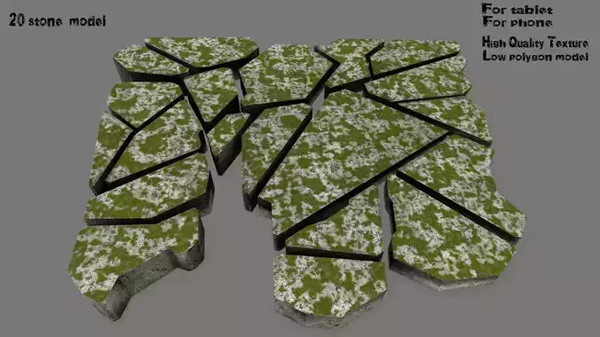 stone set piece of rock