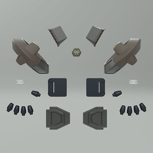 Valorant Viper accessories 3D models set 3D print model