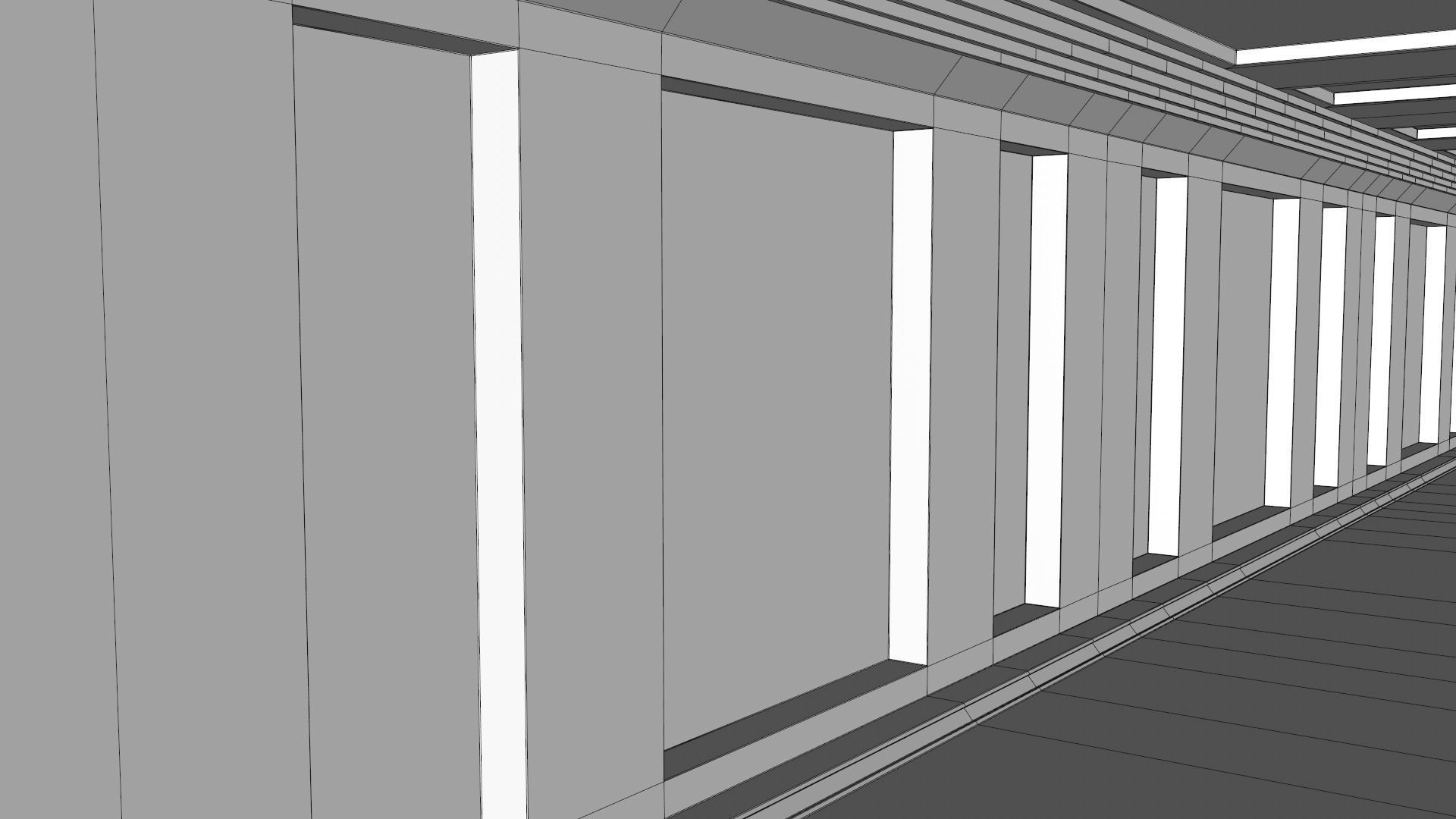 Sci Fi Corridor 3D model_20