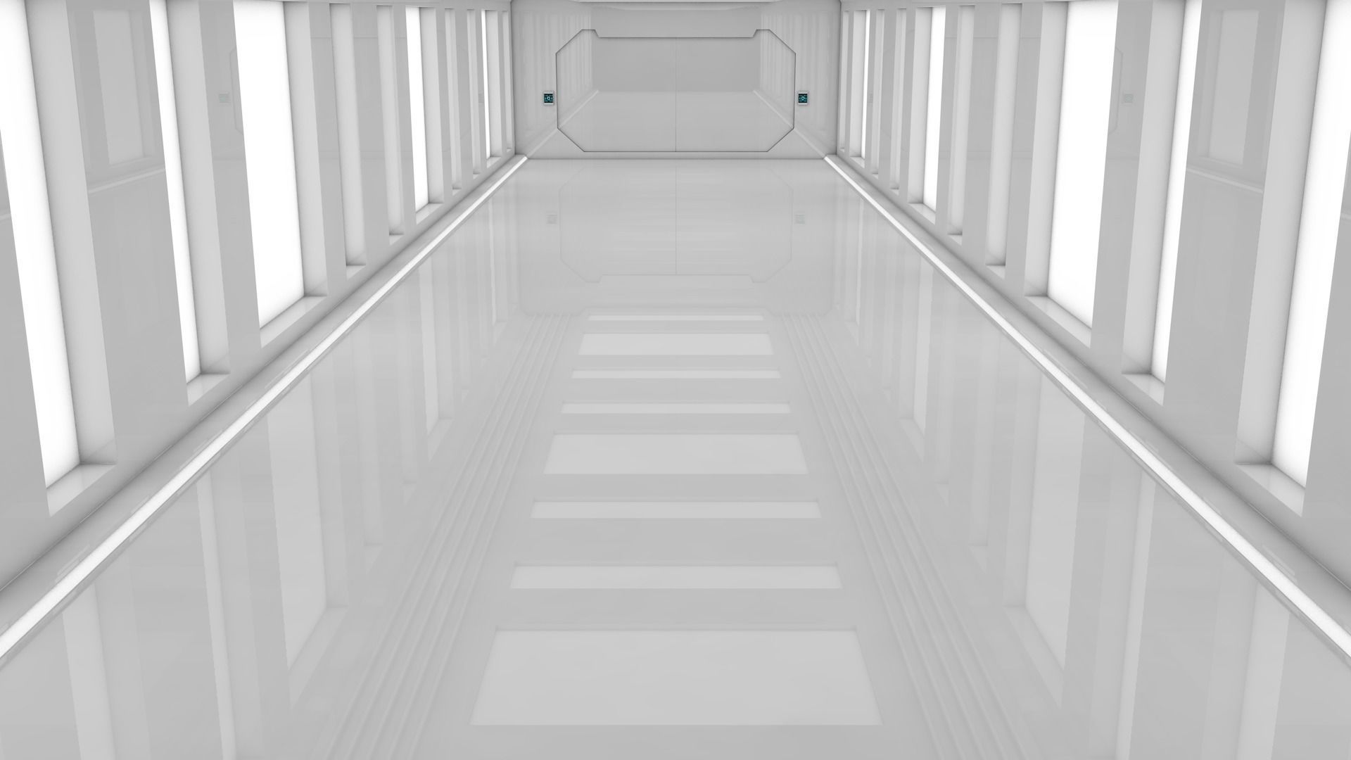 Sci Fi Corridor 3D model_5