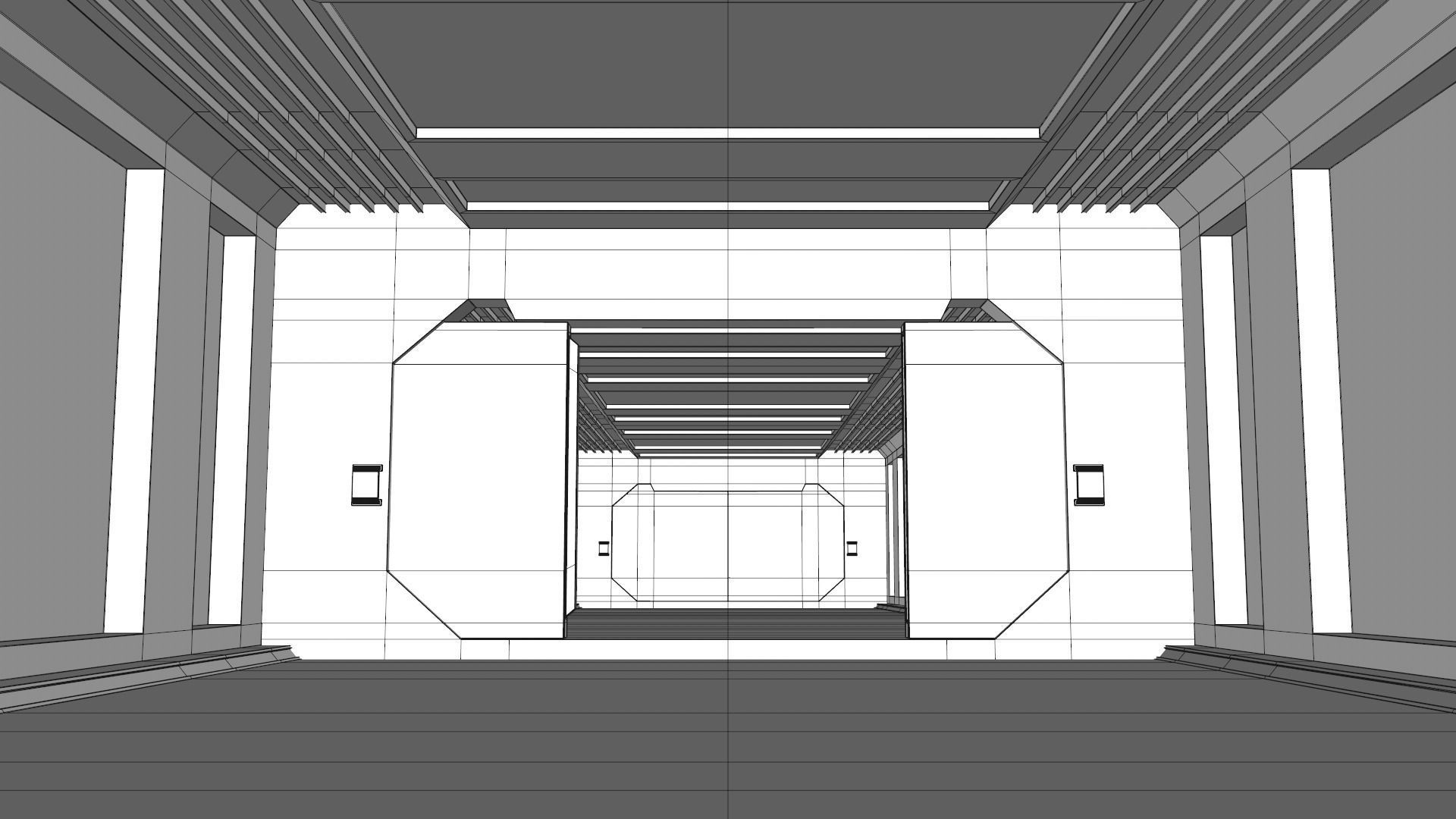 Sci Fi Corridor 3D model_15