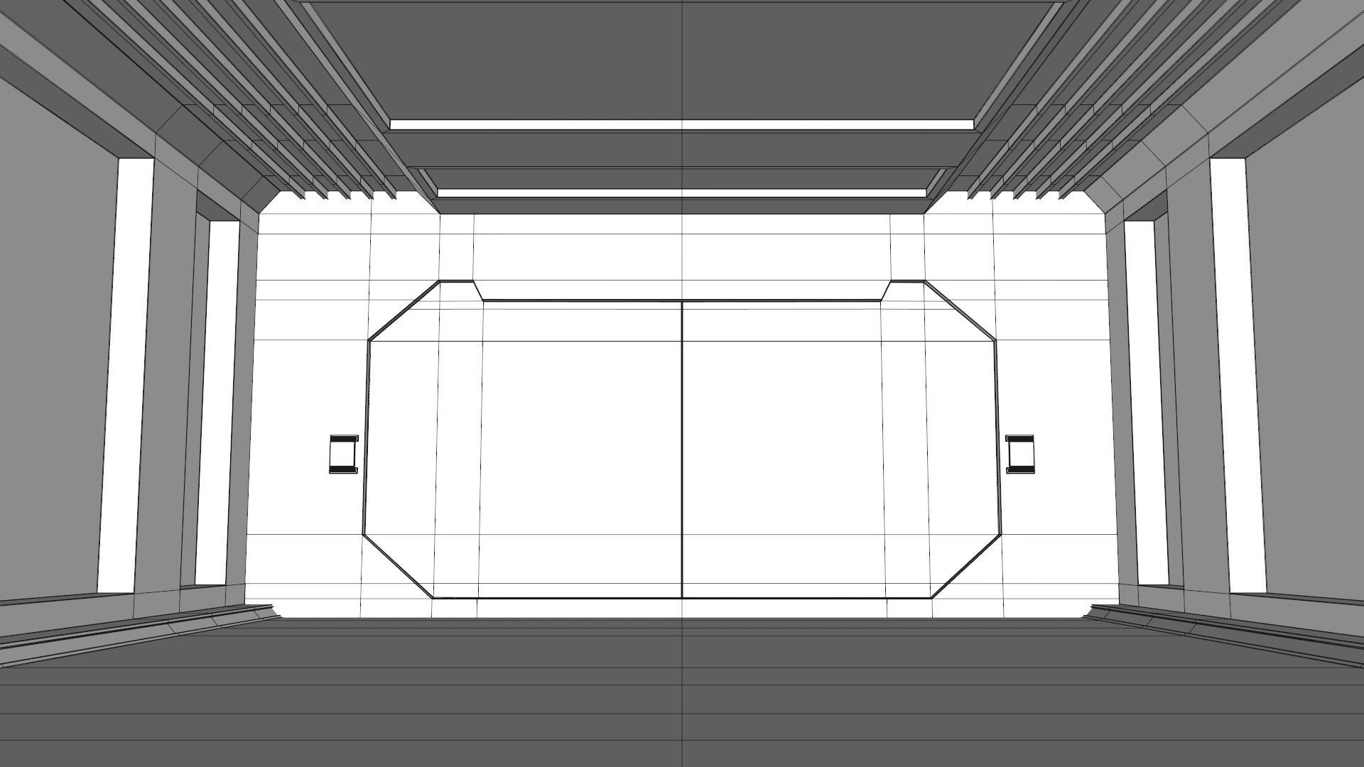 Sci Fi Corridor 3D model_14