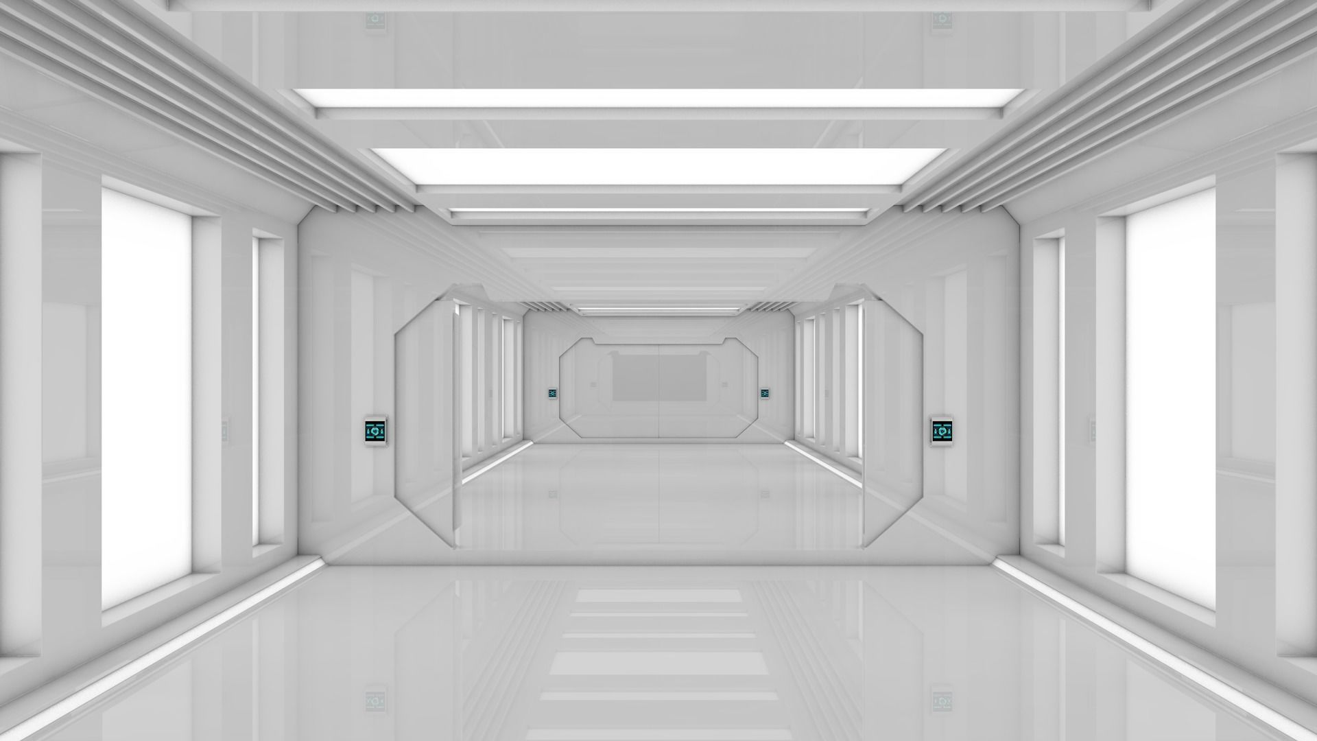 Sci Fi Corridor 3D model_8