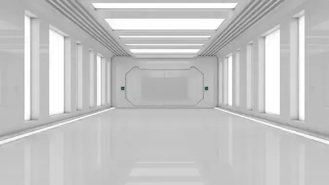 Sci Fi Corridor 3D model Sci Fi Corridor 3D model