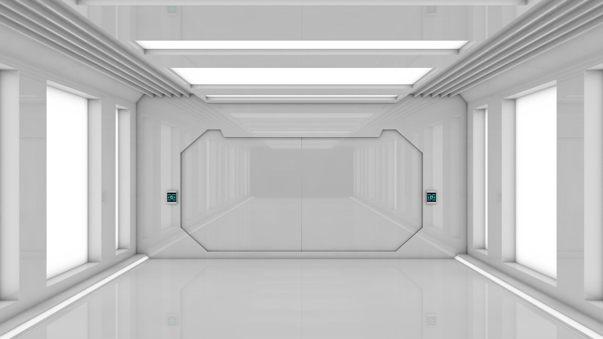 Sci Fi Corridor 3D model_7