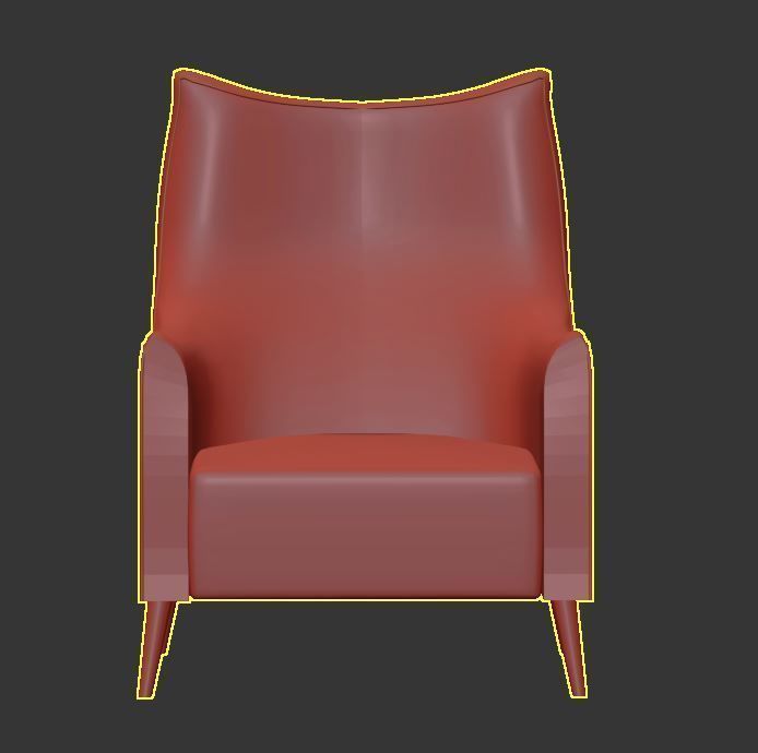 arm chair 3D model_4