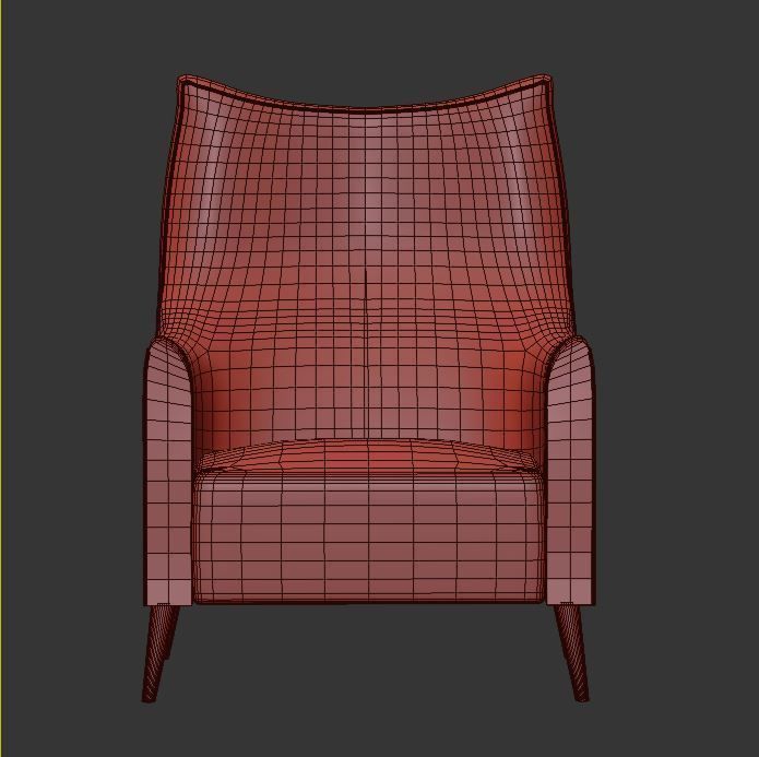 arm chair 3D model_3